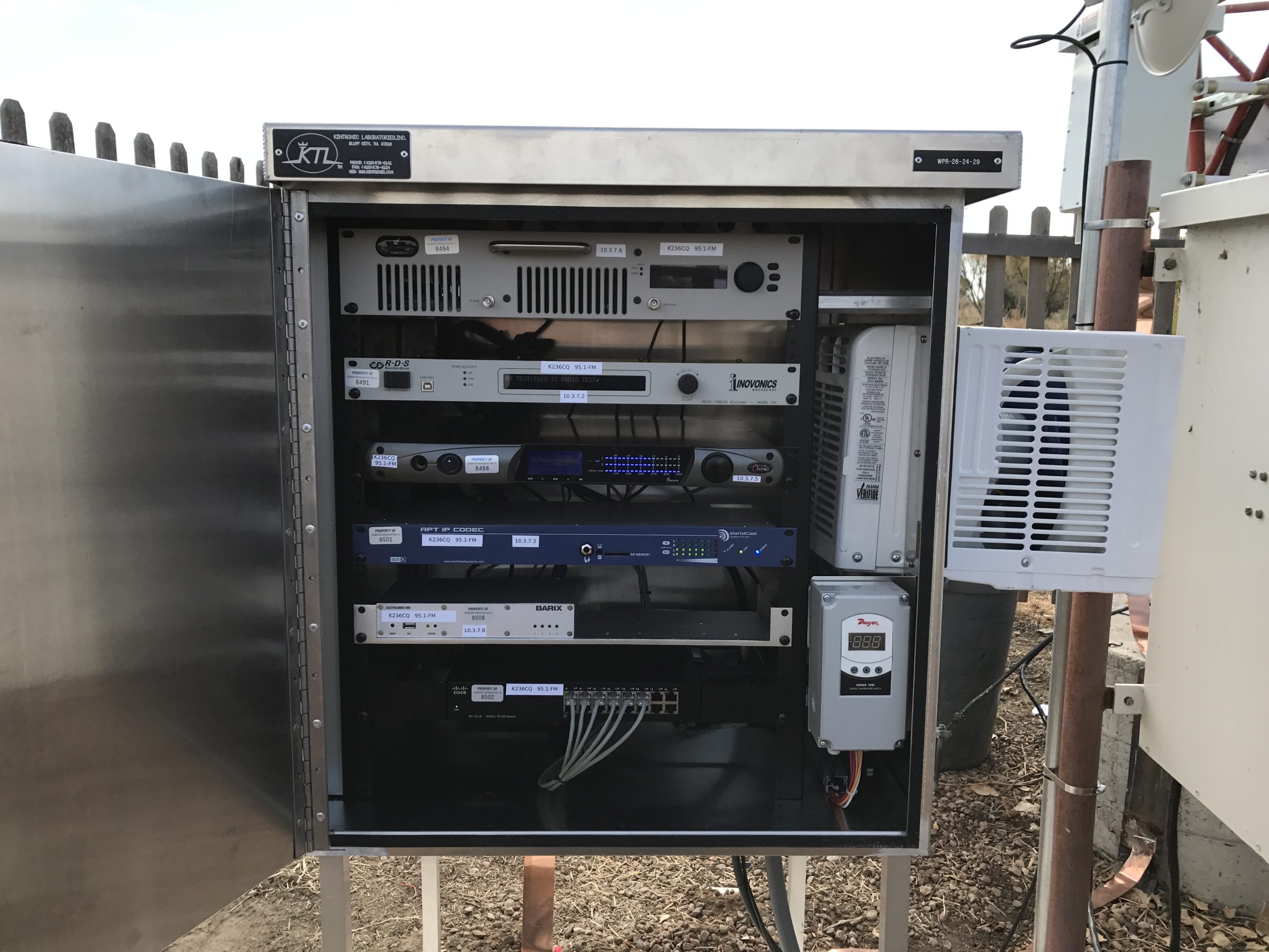 Weatherproof Rack Interior